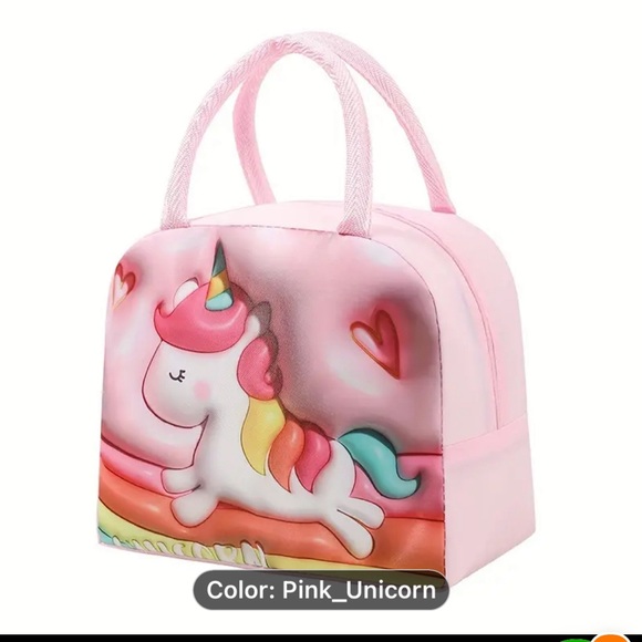 1 - 3D Lunch Bag - Portable, Insulated, Retains Freshness for School or Picnics - Picture 1 of 6